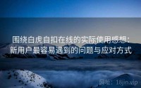 围绕白虎自扣在线的实际使用感想：新用户最容易遇到的问题与应对方式