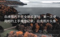 白虎图片不完全体验说明：第一次使用时的上手难度记录，白虎照片头像
