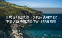 白虎自扣在线的一次真实使用体验：不同人群使用场景下的适配度观察