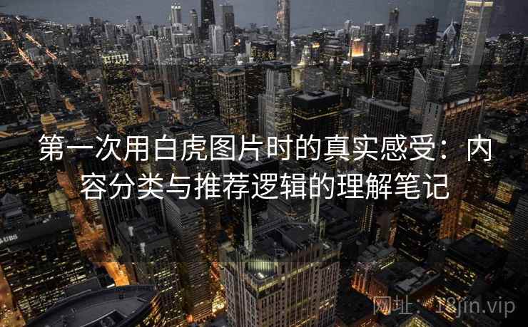 第一次用白虎图片时的真实感受：内容分类与推荐逻辑的理解笔记