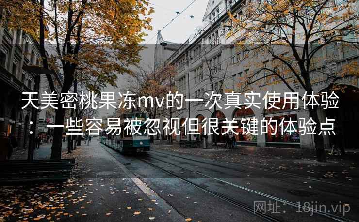 天美密桃果冻mv的一次真实使用体验：一些容易被忽视但很关键的体验点