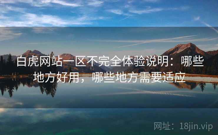 白虎网站一区不完全体验说明：哪些地方好用，哪些地方需要适应