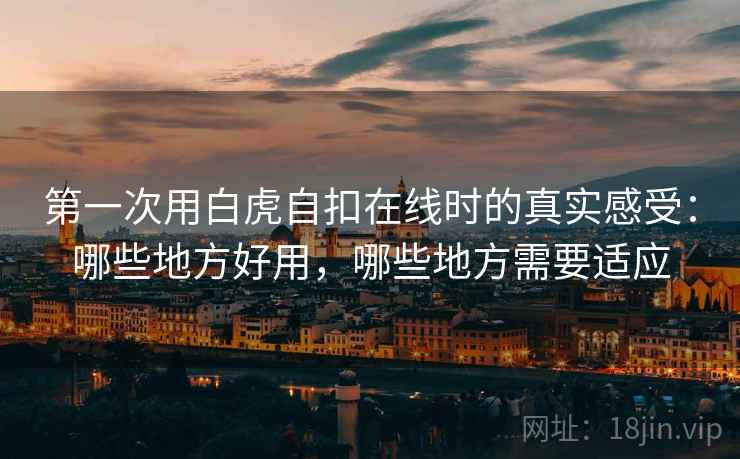 第一次用白虎自扣在线时的真实感受:哪些地方好用,哪些地方需要适应 第一次用白虎自扣在线时的真实感受:哪些地方好用,哪些地方需要适应