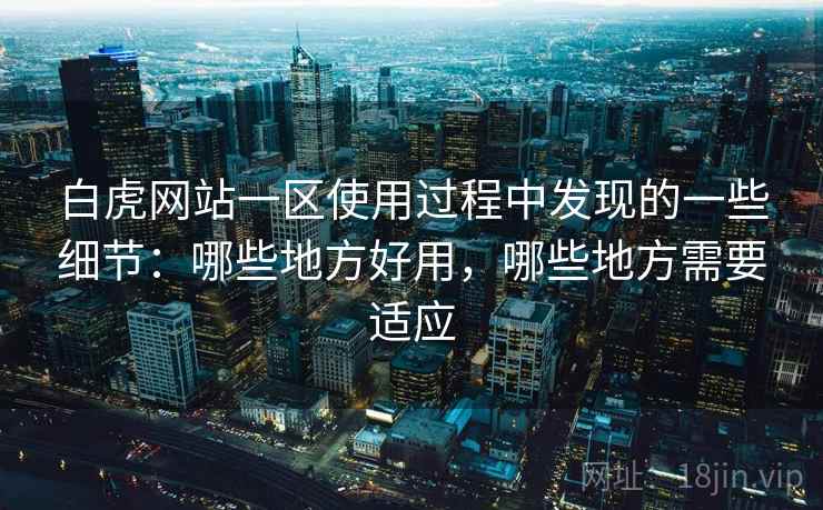 白虎网站一区使用过程中发现的一些细节:哪些地方好用,哪些地方需要适应 白虎网站一区使用过程中发现的一些细节:哪些地方好用,哪些地方需要适应